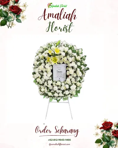 Krans Bunga Duka Cita di Siwungkuk